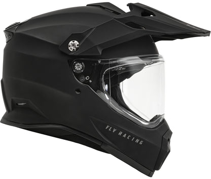 FLY RACING Trekker Solid Helm - Matzwart