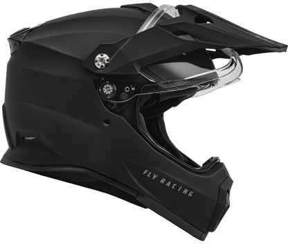 FLY RACING Trekker Solid Helm - Matzwart