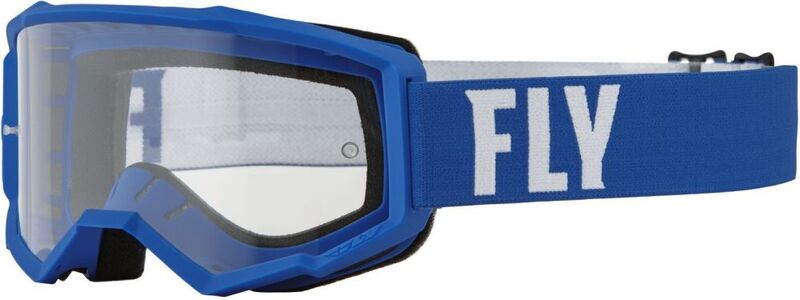 FLY RACING Focus Goggle Black/White - Clear Lens