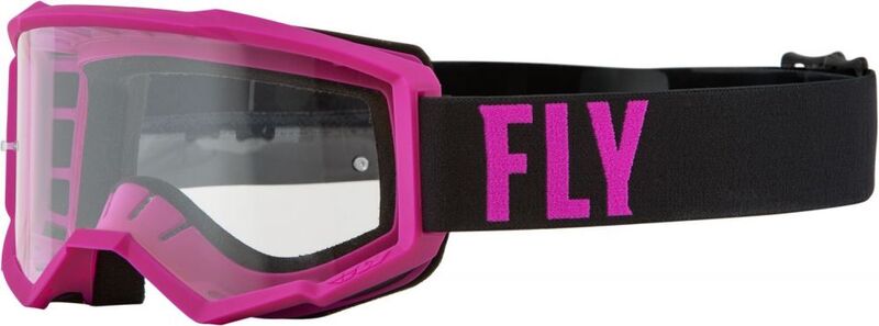 FLY RACING Focus Goggle Black/White - Clear Lens