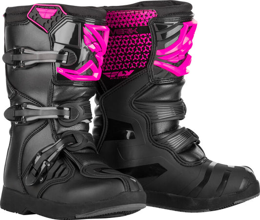 FLY RACING Maverik Youth Children's size motorcycle boots - Pink