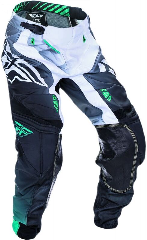 FLY RACING Lite Hydrogen Pants Black/White/Teal