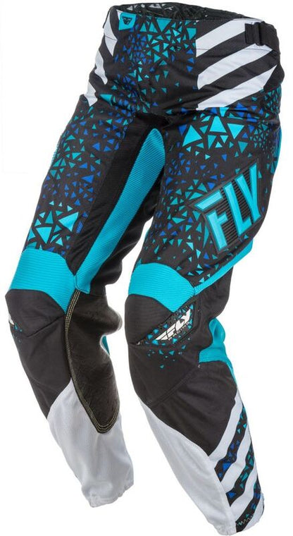 FLY RACING Kinetic Women's Race Pants Blue/Black Sz 7/7