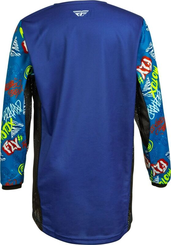 FLY RACING Youth Kinetic Rebel Jersey Black/Gray YL