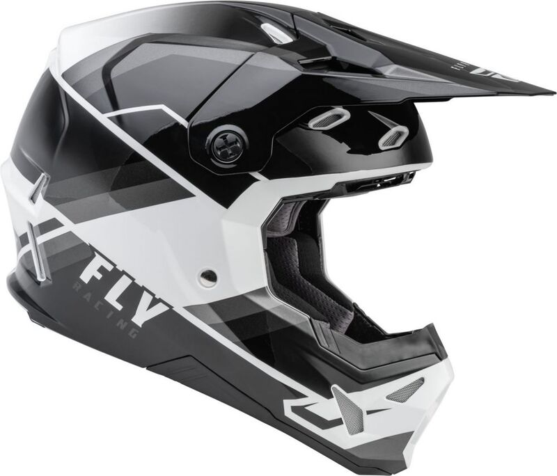 FLY RACING Formula CP Rush Helm - Rood/Wit/Zwart