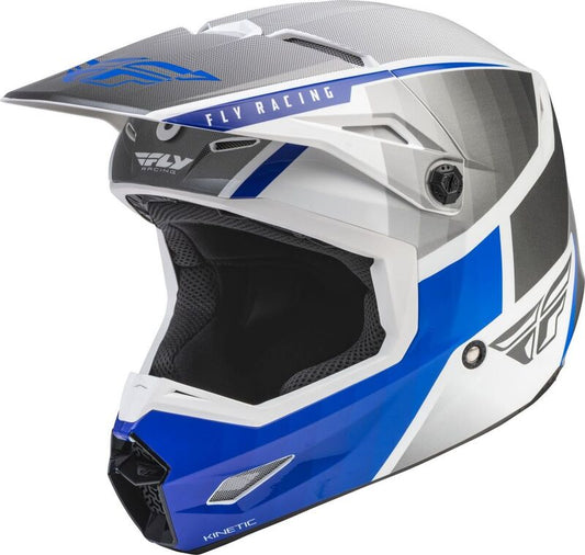 FLY RACING Kinetic Drift Helmet - Blue/Charcoal/White