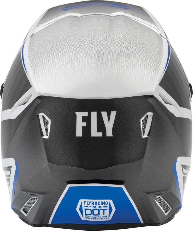 FLY RACING Kinetic Drift Helmet - Blue/Charcoal/White