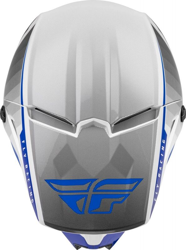 FLY RACING Kinetic Drift Helmet - Blue/Charcoal/White