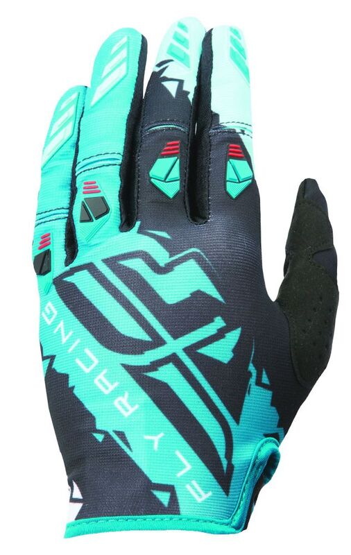 FLY RACING Kinetic Gloves - Black/Teal