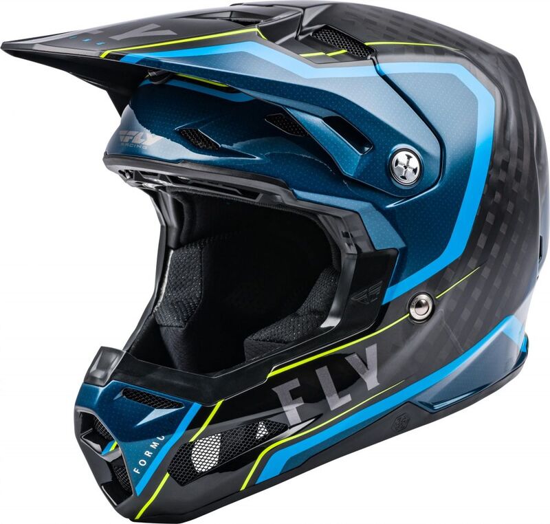 FLY RACING Formula Carbon Axon Helmet Black/Blue