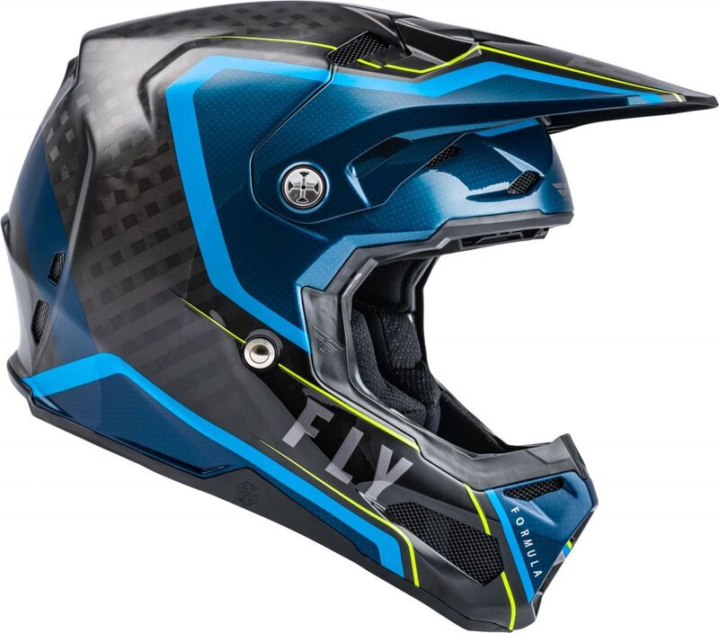 FLY RACING Formula Carbon Axon Helmet Black/Blue