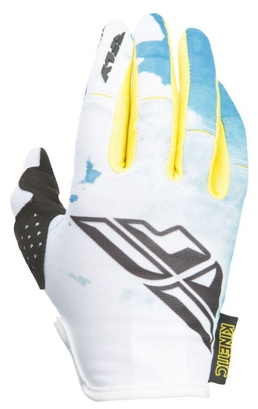 FLY RACING Kinetic Women's Gloves - Dark Teal/Yellow