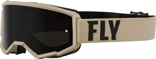 FLY RACING Focus Sand Goggle Khaki/Brown - Dark Smoke Lens