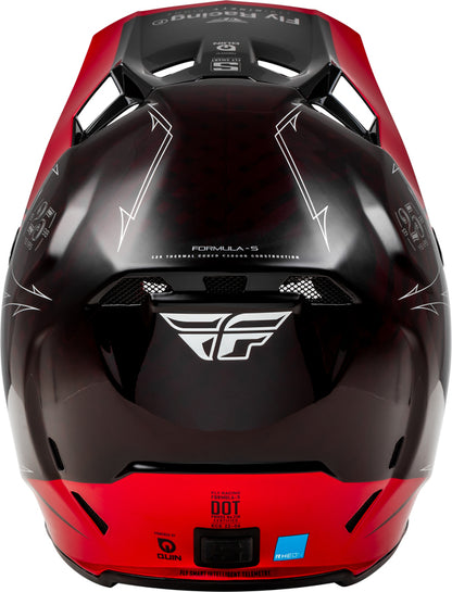 FLY RACING Formula Smart Carbon Legacy Helm - Zwart/Electric Blue/Fuschia