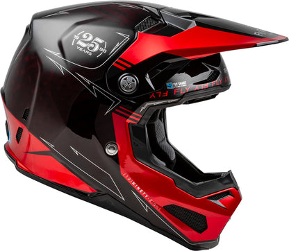 FLY RACING Formula Smart Carbon Legacy Helm - Zwart/Electric Blue/Fuschia