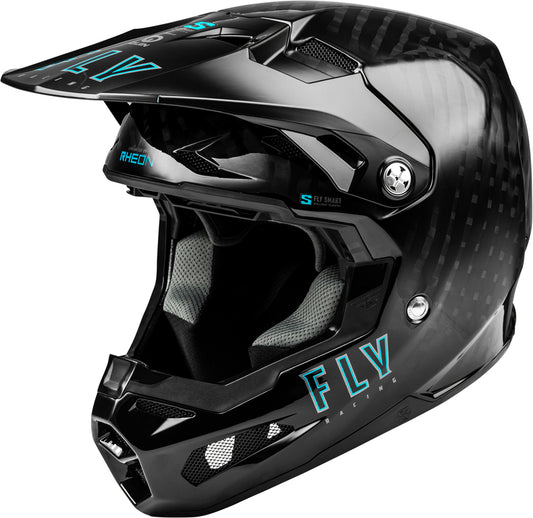 FLY RACING Formula Smart Carbon Solid Helm - Zwart