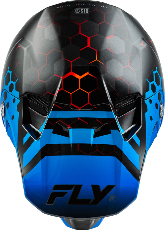 FLY RACING Formula CC Tektonic Helm - Zwart/Blauw/Rood