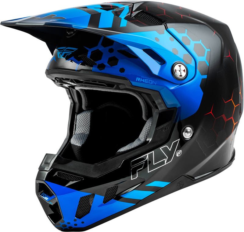 FLY RACING Formula CC Tektonic Helm - Zwart/Blauw/Rood