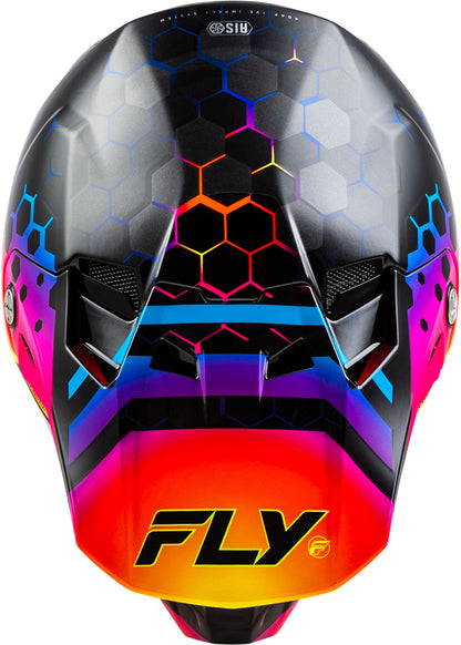 FLY RACING Formula CC Tektonic Helm - Zwart/Blauw/Rood