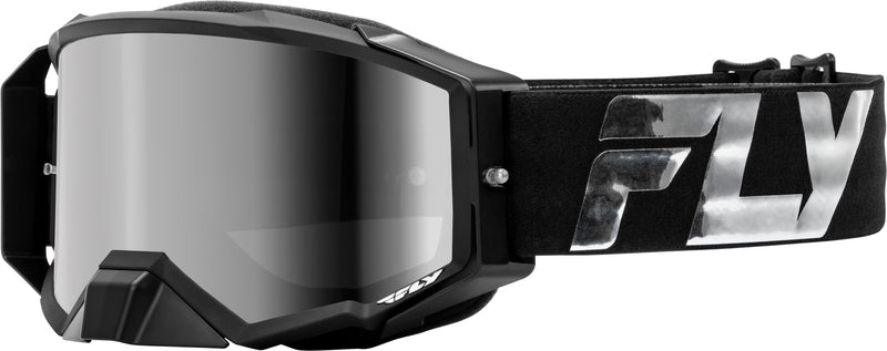 FLY RACING Zone Elite Motocross Goggles - Black/Gray Camo with Dark Blue/Smoke Lenses