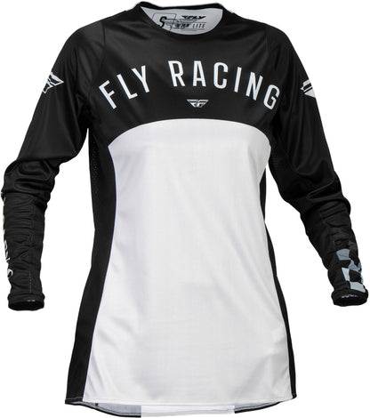 FLY RACING Lite Woman Dames Jersey - Zwart/Light Grey