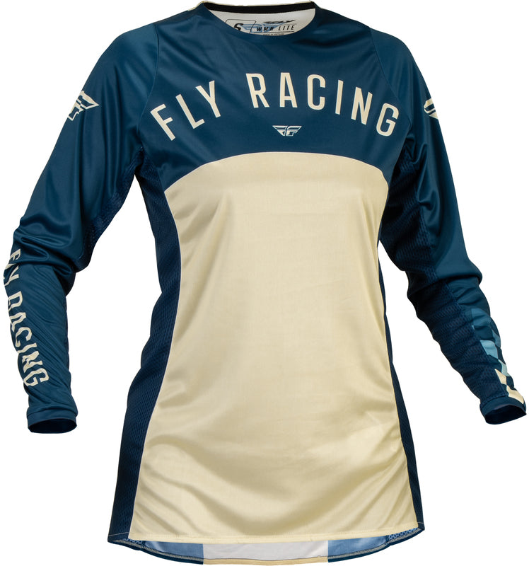 FLY RACING Lite Woman Dames Jersey - Zwart/Light Grey