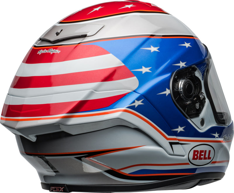 BELL Race Star DLX Flex Helmet - Beaubier 24 Gloss White/Blue