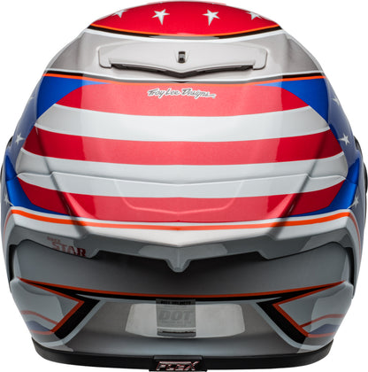 BELL Race Star DLX Flex Helmet - Beaubier 24 Gloss White/Blue