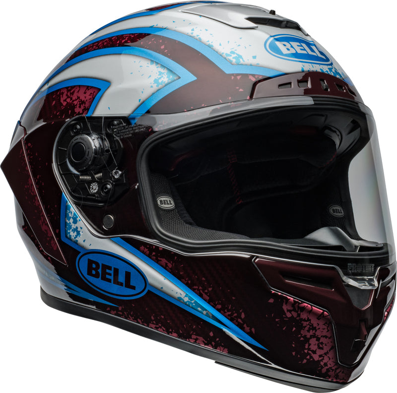 BELL Race Star DLX Flex Helmet - Xenon Gloss Red/Silver