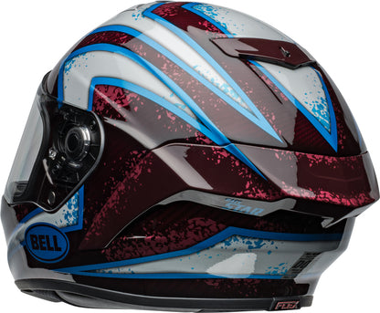 BELL Race Star DLX Flex Helmet - Xenon Gloss Red/Silver