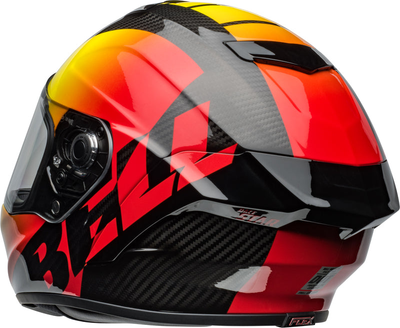 BELL Race Star DLX Flex Helmet - Offset Gloss Black/Red