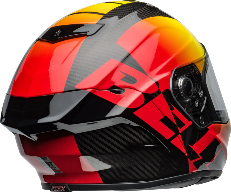 BELL Race Star DLX Flex Helmet - Offset Gloss Black/Red