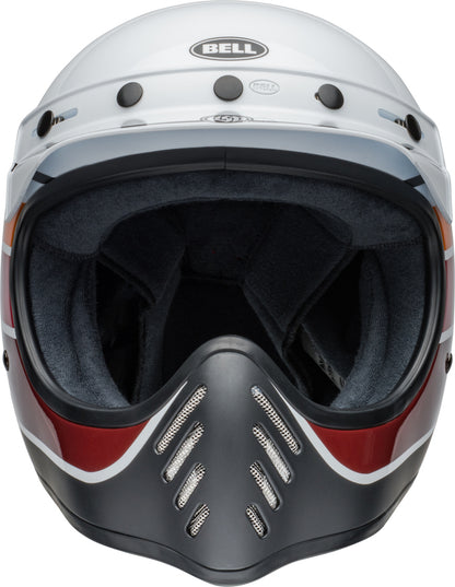 BELL Moto-3 Helmet - RSD Saddleback Satin/Gloss White/Black