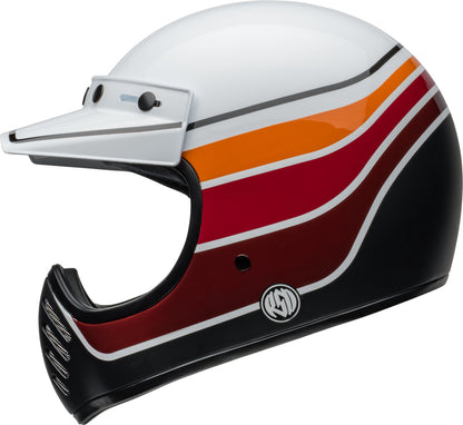 BELL Moto-3 Helmet - RSD Saddleback Satin/Gloss White/Black