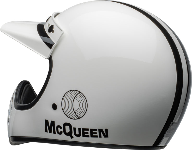 BELL Moto-3 Helmet - Steve McQueen Gloss White/Black