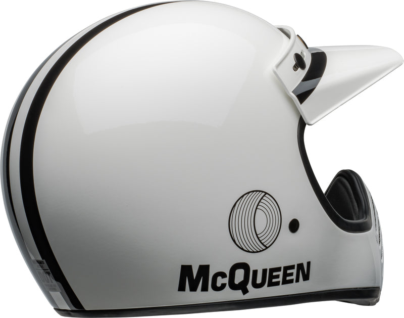 BELL Moto-3 Helmet - Steve McQueen Gloss White/Black