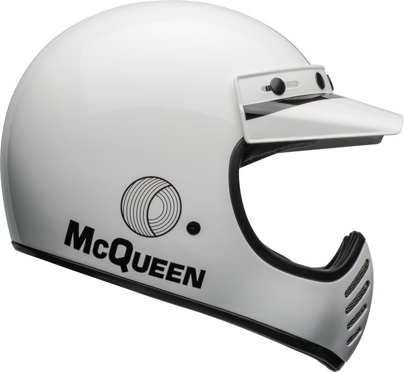 BELL Moto-3 Helmet - Steve McQueen Gloss White/Black