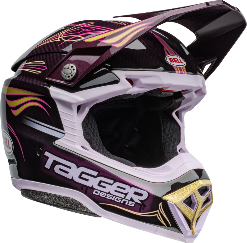 BELL Moto-10 Spherical Helmet - Tagger Purple Haze Gloss Purple/Gold