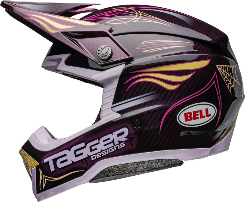 BELL Moto-10 Spherical Helmet - Tagger Purple Haze Gloss Purple/Gold