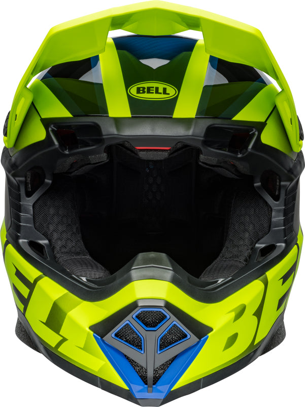 BELL Moto-10 Spherical Helmet - Sliced Matte/Gloss Retina/Blue