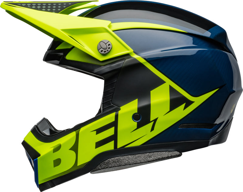 BELL Moto-10 Spherical Helmet - Sliced Matte/Gloss Retina/Blue