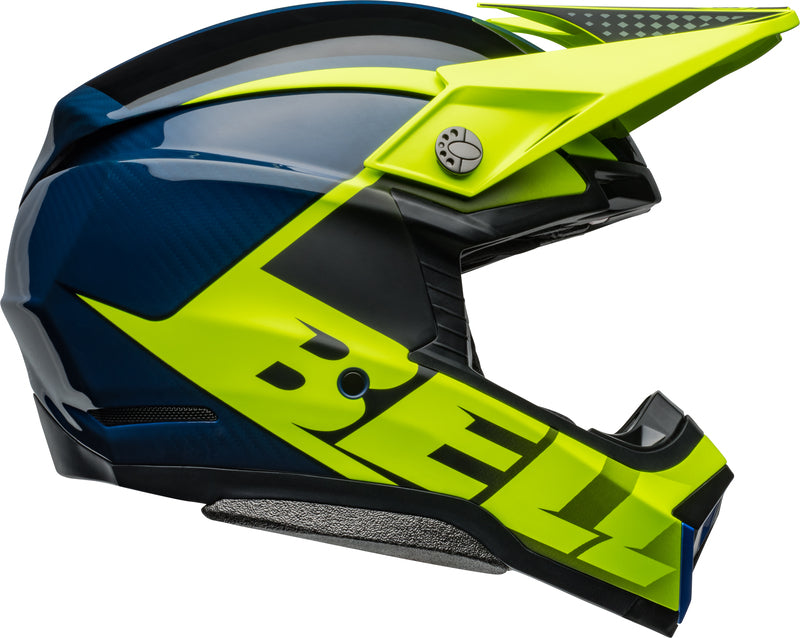 BELL Moto-10 Spherical Helmet - Sliced Matte/Gloss Retina/Blue