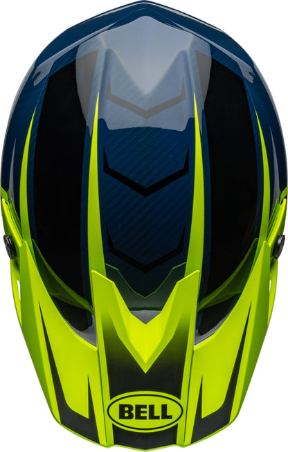 BELL Moto-10 Spherical Helmet - Sliced Matte/Gloss Retina/Blue