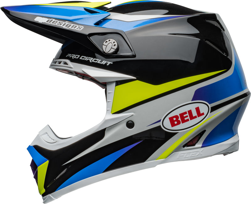 BELL Moto-9S Flex Helmet - Pro Circuit 24 Gloss Black/Blue