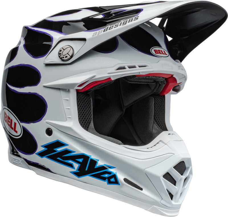 BELL Moto-9S Flex Helmet - Slayco 24 Gloss White/Black