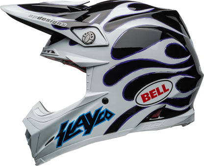 BELL Moto-9S Flex Helmet - Slayco 24 Gloss White/Black