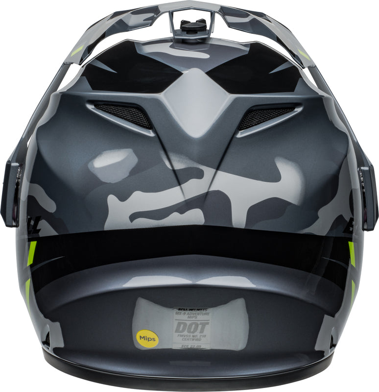 BELL MX-9 Adventure MIPS Helmet - Alpine Gloss With Gray/Camo