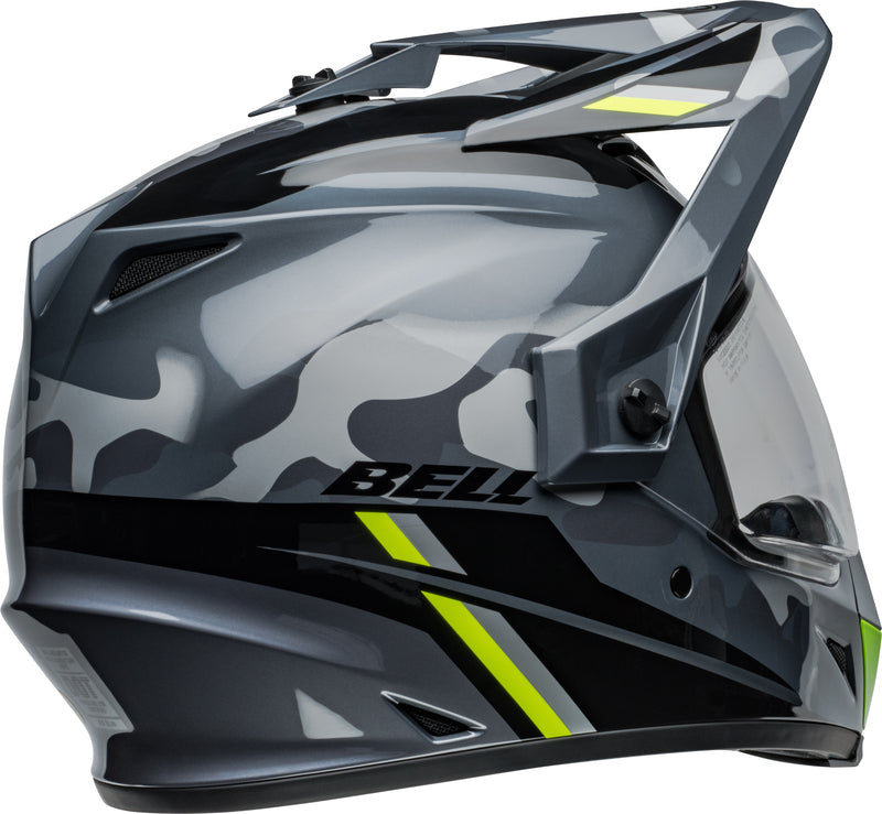 BELL MX-9 Adventure MIPS Helmet - Alpine Gloss With Gray/Camo