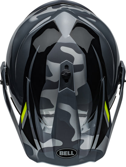 BELL MX-9 Adventure MIPS Helmet - Alpine Gloss With Gray/Camo