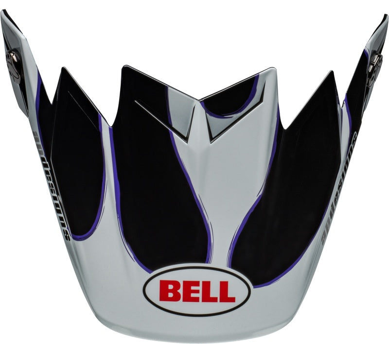 BELL Moto-9S Flex Peak - Slayco 24 Gloss White/Black